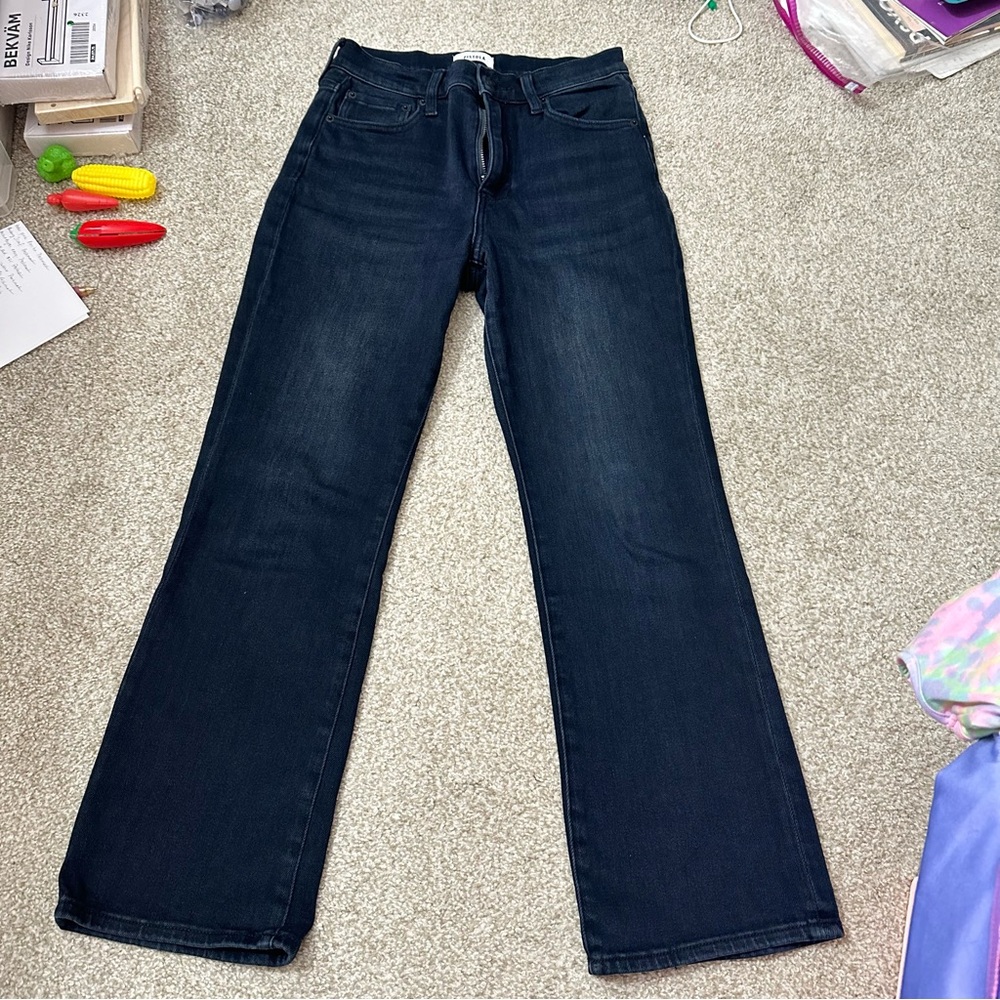 Pistola Palace Park high rise boot crop jeans in Lennon - 26